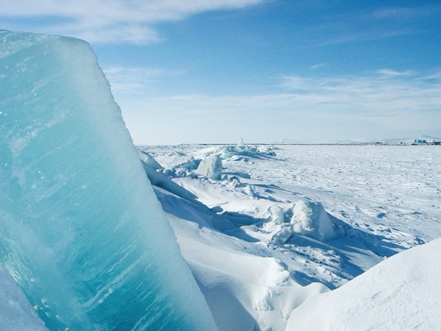 The Bering Sea creates some of the most amazing ice-scapes!